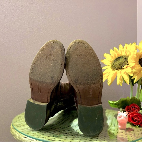 BLACK FRIDAY 35% SALE! Vince Camuto Fantastic Brown Leather Riding Boots 7.5 Wmn - Picture 5 of 5